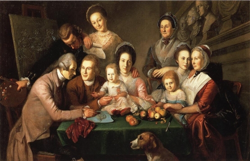 1771-73 Charles Willson Peale (American artist, 1741-1827). The Peale Family..jpg