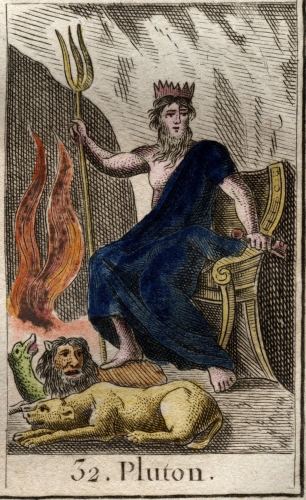 French_School_-_Representation_of_Pluto_god_of_the_Underworld_has_his_feet_Cerbere_dog_with_thre_-_(MeisterDrucke-927009).jpg