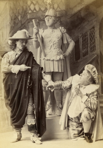 Alfred Ellis - Don Juan the Statue and Sganarelle from a production of La Statue du Commandeur or Don Juan Up to Date 1892 (cabinet photo) - (MeisterDrucke-149778).jpg