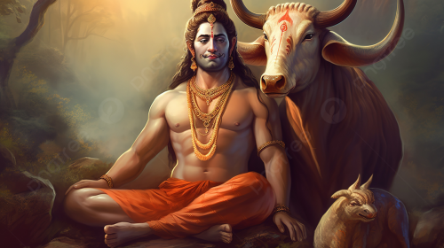 pngtree-hindu-god-lord-shiva-sitting-near-the-cow-at-the-woods-picture-image_3113819.png